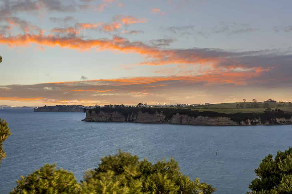 Hauraki Gulf panorama at sunset